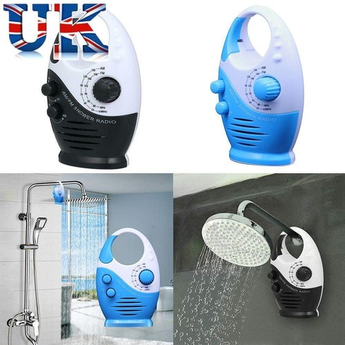 Shower radio with built - built, in